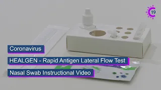 Healgen Coronavirus Rapid Antigen Lateral Flow Test - Nasal Swab