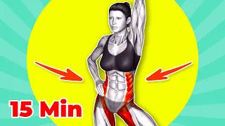 15-MIN Side Fat Workout at Home - Banish Love Handles Fast!