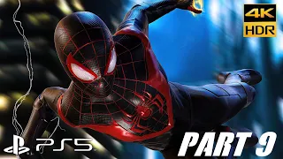 Spider-Man: Miles Morales PS5 4K HDR UHD- Walkthrough Gameplay Part #9