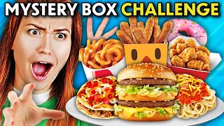 Adults Guess What's In The Mystery Box - Iconic Fast Food! (Taco Bell, KFC, McDonalds)