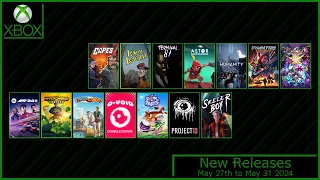 New Xbox Games for May 27th to may 31 2024