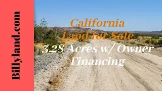 California Land for Sale 3.28 Acres, San Bernardino County, Owner Financing