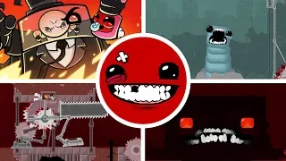 Super Meat Boy - All Bosses + Ending