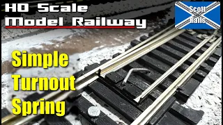 How To Make A Simple And Cheap Turnout Spring For Your Model Railroad Track