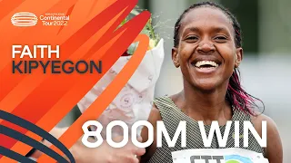 800m victory for Faith Kipyegon  | Continental Tour Gold 2022 Hengelo