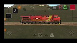 drifting the SD70M in train and rail yard simulator