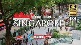 Exploring Singapore 🇸🇬 4K HDR Walking Tour | Orchard Road to Merlion Park