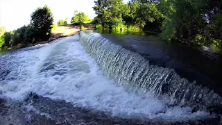 Водопад в Зелёном городе, река Кудьма, Нижегородская область. Самый небольшой водопад в России.