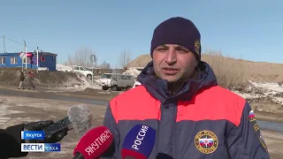 Грузоподъёмность на переправе Якутск - Нижний Бестях снижена до 30 тонн