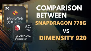 🔥Snapdragon 778G vs Mediatek dimensity 920 ⚡ which is better processor.