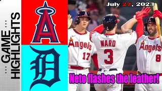 Los Angeles Angels vs Detroit Tigers [FULL GAME] July 27, 2023 | MLB Highlights 2023