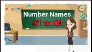 Number Names 41 to 60 ll Number Names with Spelling #numbername #numbername41to60 #ashaeduclass