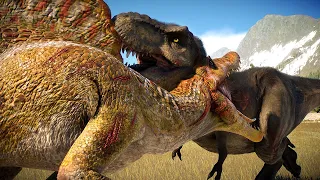 ALL CARNIVORE VS HERBIVORE DINOSAURS BATTLE ROYALE IN WASHINGTON STATE | Jurassic World Evolution 2