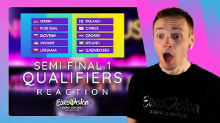FIRST SEMI FINAL QUALIFIERS REACTION from Eurovision 2024 (Live Reaction)