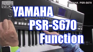 YAMAHA PSR-S670 Demo & Review - Function [English Captions]