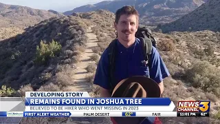 Remains found in Joshua Tree National Park believed to be hiker missing since April 2023