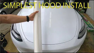 Installing Paint Protection Film On A Tesla Model Y Hood