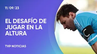 La Selección  Argentina con Messi se entrena en la altura de La Paz