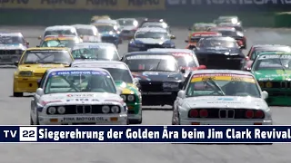 MOTOR TV22: Die Siegerehrung der Tourenwagen Golden Ära beim Jim Clark Revivial am Hockenheimring