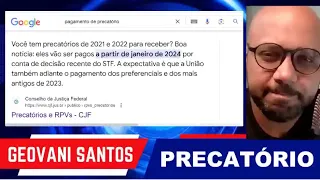 PAGAMENTOS DOS PRECATÓRIOS FEDERAIS