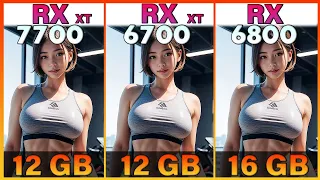 RX 7700 XT vs. RX 6700 XT vs. RX 6800 Tested in 10 Games | 1080p vs. 1440p