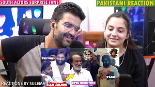 Pakistani Couple Reacts To 9 South Indian Superstars who have Surprised their Fans in Public | Hindi