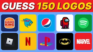 Guess the logo in 4k | 150 Famous Logo | Trivia Quiz