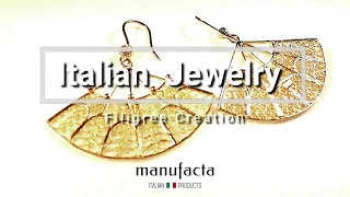 Gold filigree earrings - handmade in Italy - authentic filigree jewelry