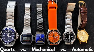 Differences between Quartz, Mechanical & Automatic watches INDIA! (in Hindi)