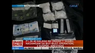 P1.36-M halaga ng umano'y shabu, nasamsam sa buy-bust operation; 3 suspek, arestado