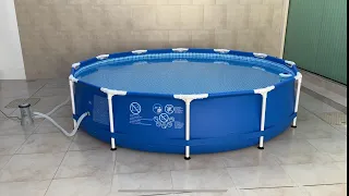 Piscina de plástico INTEX 6503L 366 x 76 com filtro (unboxing e montagem)