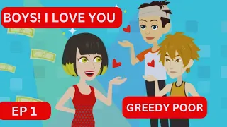 Greedy poor part 1 | English story | Learn English | English animation | Talk It Easy