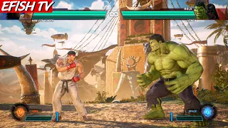 Ryu & Monster Hunter vs Hulk & Venom (Hardest AI) - Marvel vs Capcom: Infinite