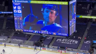 Lightning warming up vs Panthers May 20 Round 1 Game 3