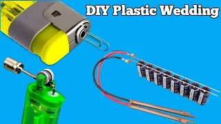 How to Make a Plastic Welding Machine / DIY Plastic Welding machine From Lighter / DIY Lighter Craft