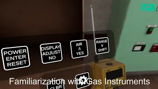 OMS-VR Gas instruments - Virtual Reality training