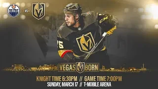 NHL 19 PS4. REGULAR SEASON 2018-2019: Edmonton OILERS VS Vegas GOLDEN KNIGHTS. 03.17.2019. (NBCSN) !