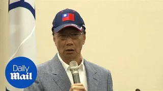 Foxconn chairman announces run for Taiwan presidency