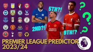 PREMIER LEAGUE 2023/24 PREDICTOR | BEAT THE KEEPER | Algodoo Marble Race