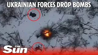 Ukrainian drones hunt down Russian targets before heavy bombardment