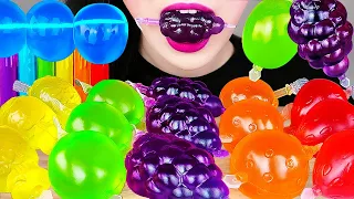 Tiktok Jelly Fruit Candy Challenge, Rainbow Jelly Noodles, Raindrop Cake EATING SOUNDS ASMR MUKBANG