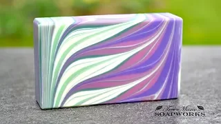 Taiwan Circling Swirl Variation, Cold Process Soap Making, (Technique Video #5)
