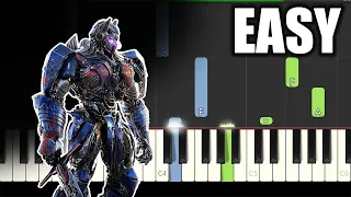 Arrival To Earth (Transformers) - Steve Jablonsky | EASY Piano Tutorial