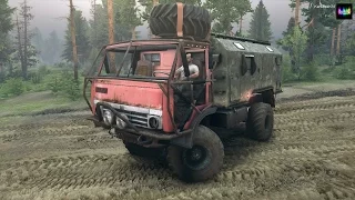 SpinTires - обзор мода ( КамаЗ-43501 Эвакуатор МОНГО ) Релизная версия!