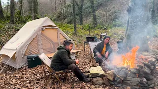 Relaxing Camp in the Deep Forest