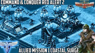 C&C RED ALERT 2 Alien Campaign - Allied Mission 1 COASTAL SURGE