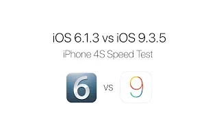 iOS 6.1.3 vs iOS 9.3.5 iPhone 4S Speed Test