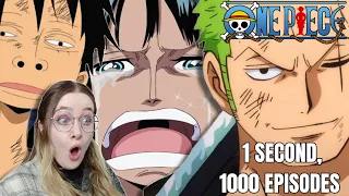 I watched One Second From 1000 Episodes of One Piece