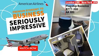 American Airlines 777-300ER Flagship Business Class London to New York