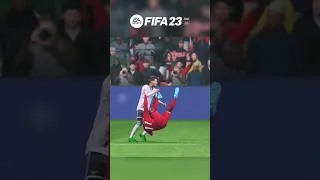 Salah incredible bicycle kick #shorts #fifa23